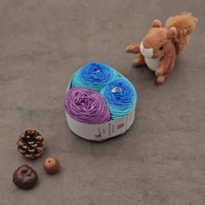 Kit Chaussettes - Amande Fing - Caraïbes / Balade en Grèce Gradient + Violettes de Toulouse - S